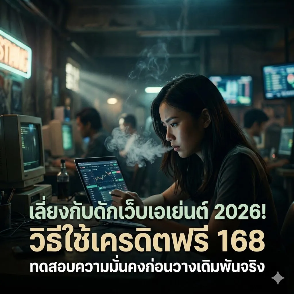 เลี่ยงกับดักเว็บเอเย่นต์ 2026! วิธีใช้เครดิตฟรี 168 ทดสอบความมั่นคงก่อนวางเดิมพันจริง